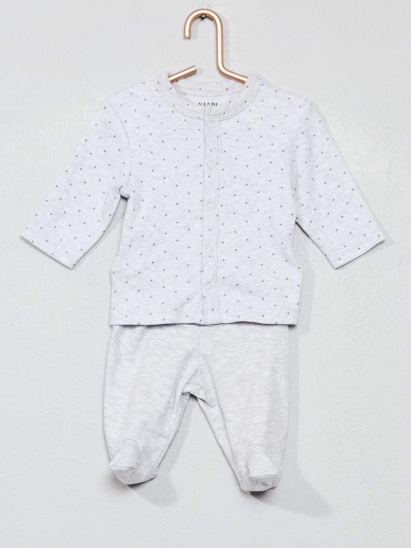 Pyjama en jersey GRIS - Kiabi