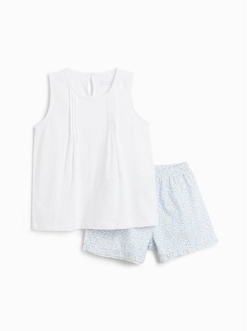 Pyjama en jersey MO Fashion Blanc - Kiabi
