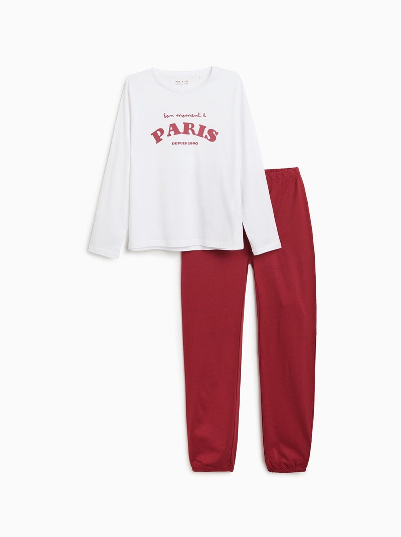 Pyjama en jersey MO Fashion Blanc - Kiabi