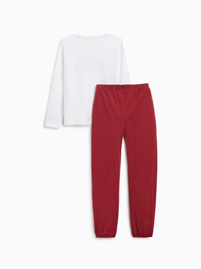 Pyjama en jersey mo fashion Blanc - Kiabi