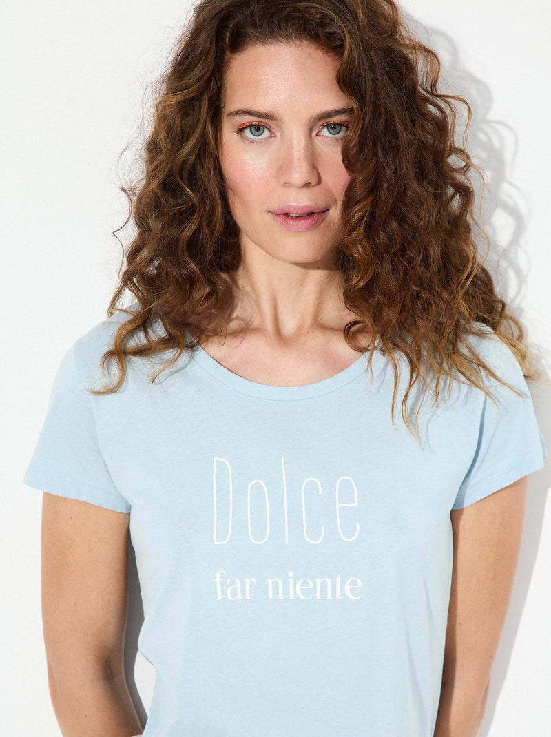 Pyjama en jersey MO Fashion Bleu - Kiabi