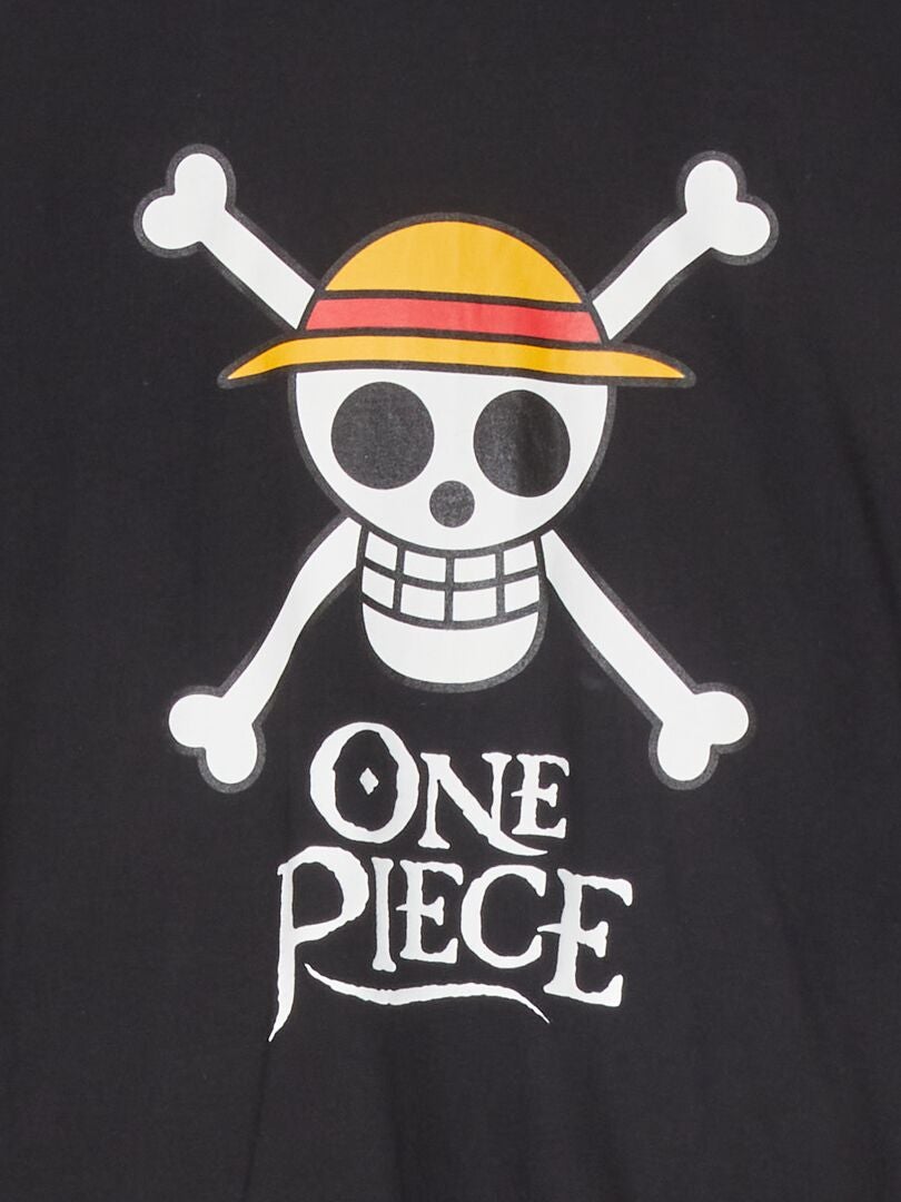 Plaid 'One Piece' - Noir - Kiabi - 5.60€