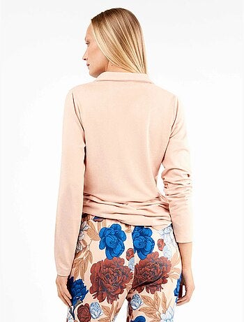 Pyjama en maille à motif floral