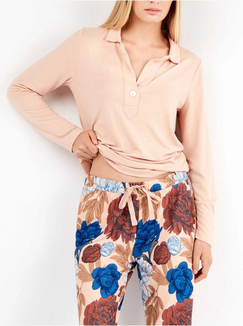 Pyjama en maille à motif floral - Kiabi Pyjama en maille à motif floral - Kiabi