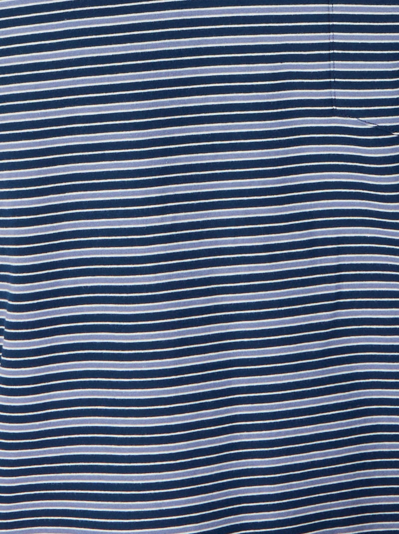 Pyjama en maille jersey - Damart Bleu - Kiabi