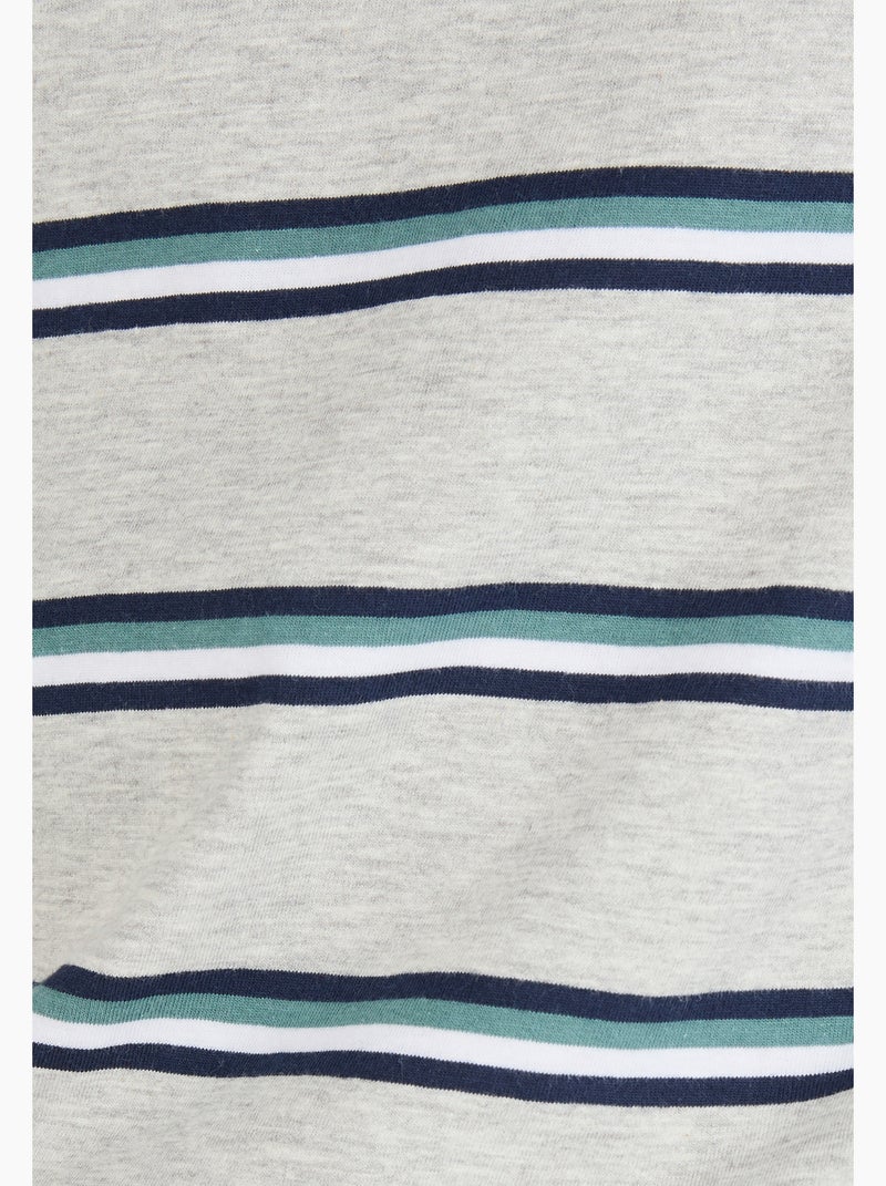 Pyjama en maille jersey - Damart Gris chiné - Kiabi