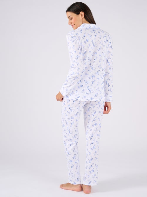 Pyjama en maille jersey pur coton - Damart - Kiabi