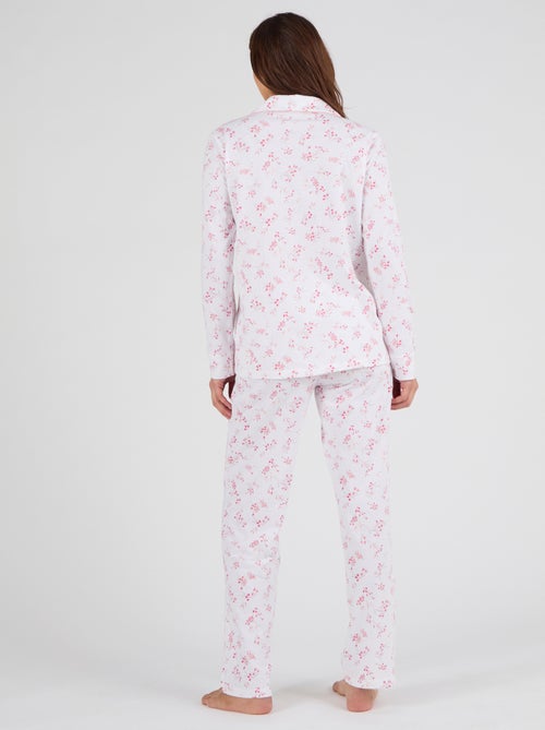 Pyjama en maille jersey pur coton - Damart - Kiabi