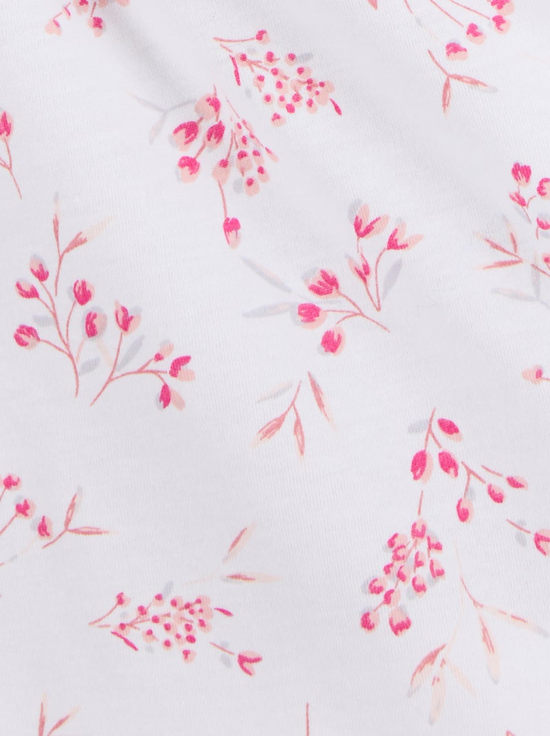 Pyjama en maille jersey pur coton - Damart Rose - Kiabi