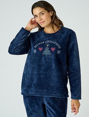Pyjama en maille peluche reliefée Thermolactyl - Damart