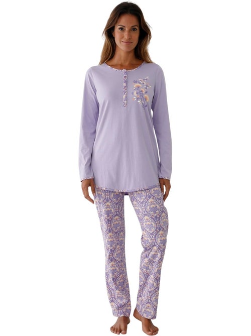 Pyjama en maille pur coton - DAXON - Kiabi