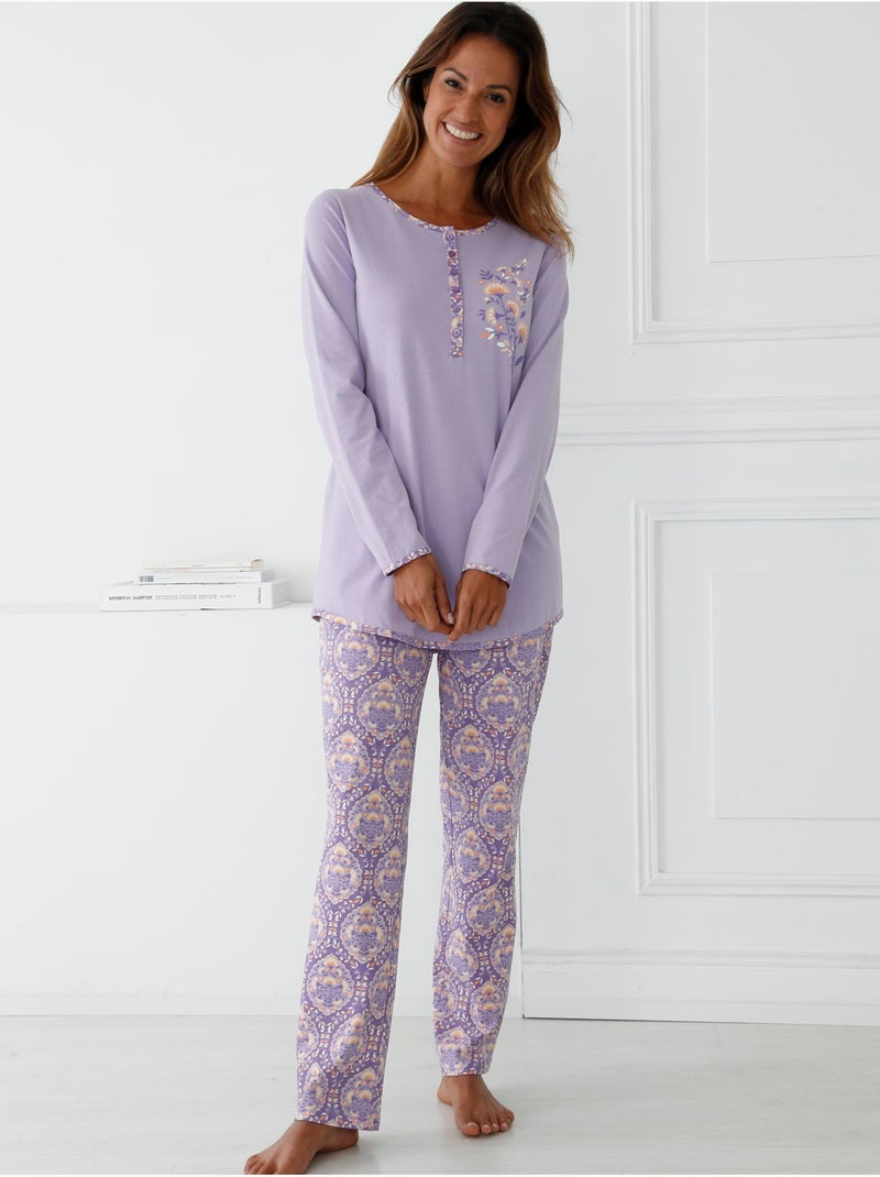 Pyjama en maille pur coton - DAXON Parme - Kiabi