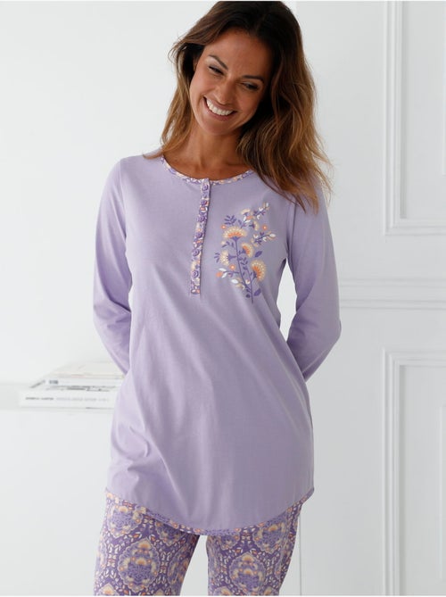 Pyjama en maille pur coton - DAXON - Kiabi