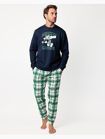 Pyjama en peluche à manches longues Disney pour homme