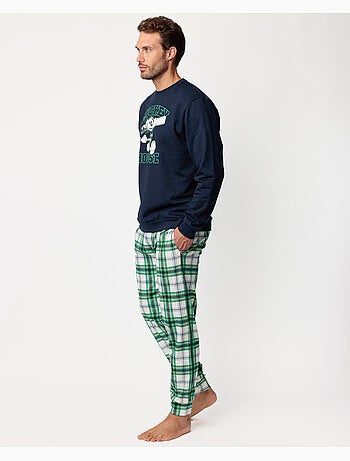 Pyjama en peluche à manches longues Disney pour homme
