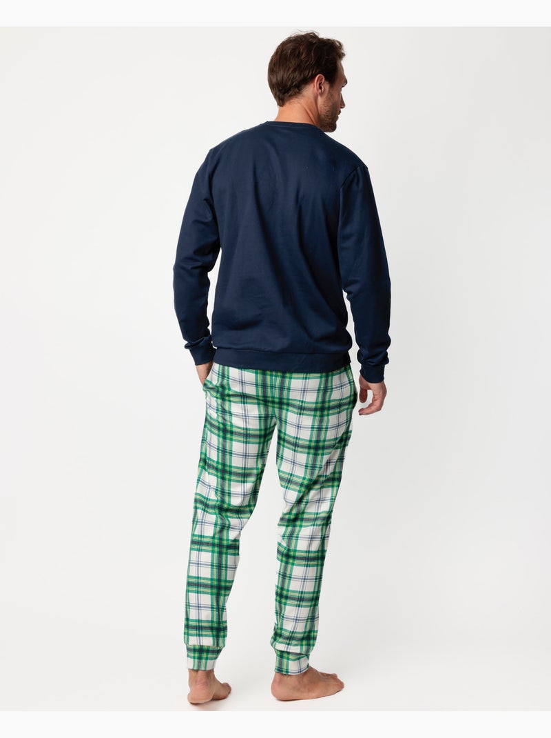 Pyjama en peluche à manches longues Disney pour homme Bleu marine - Kiabi