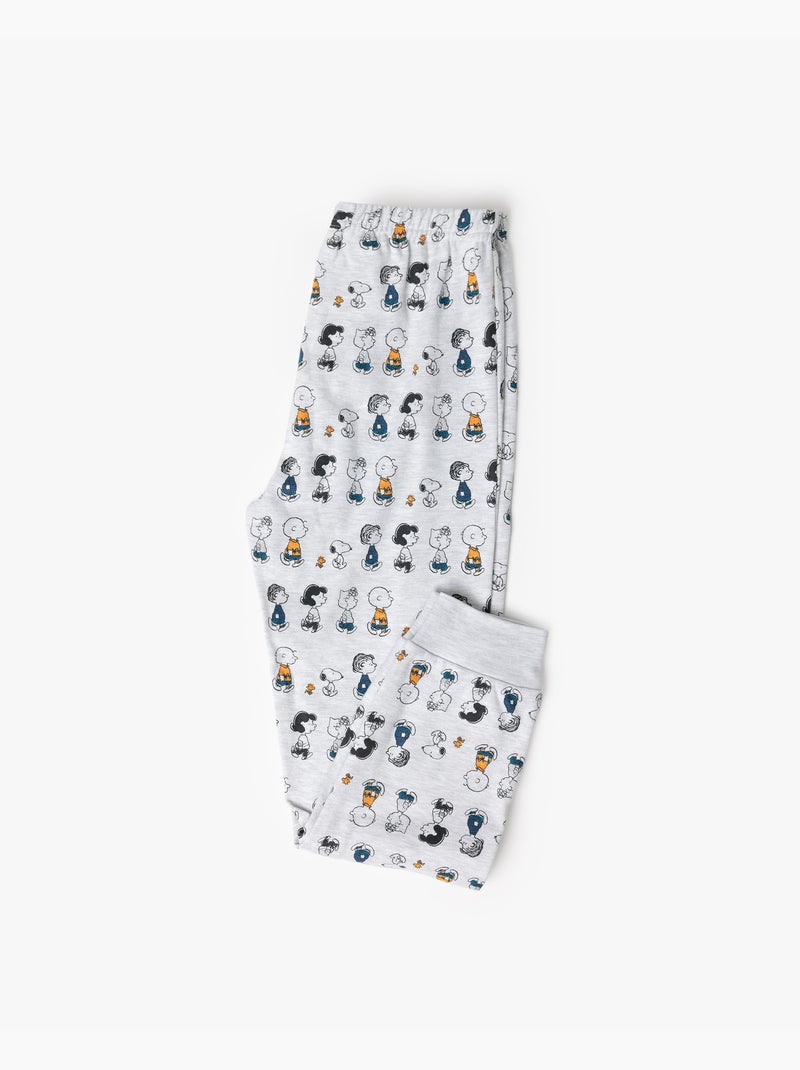 Pyjama en peluche à manches longues PEANUTS Snoopy & Friends pour fille Moutarde - Kiabi