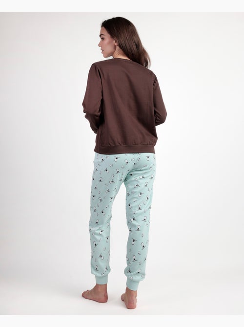 Pyjama en peluche à manches longues pour femme PEANUTS Sleep Society - Kiabi Pyjama en peluche à manches longues pour femme PEANUTS Sleep Society - Kiabi