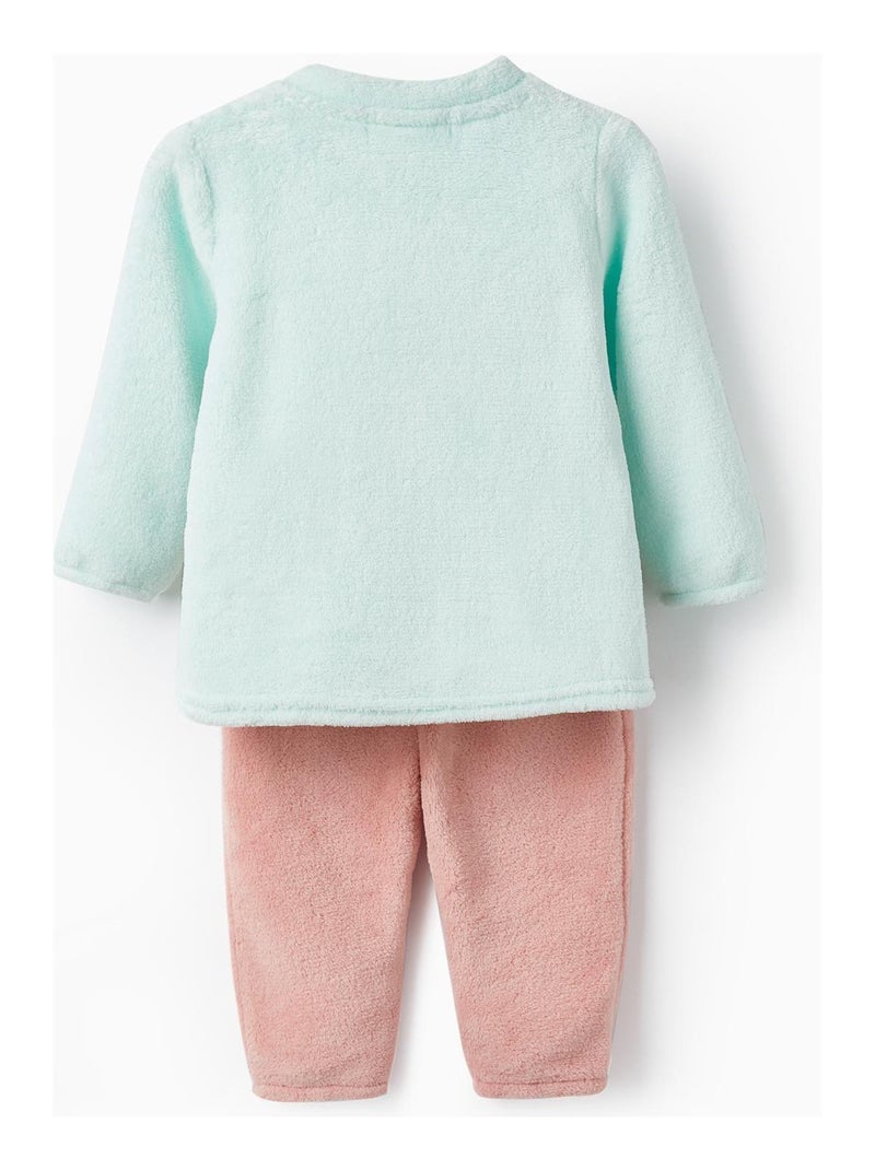 Pyjama en peluche pour bébé fille 'Licorne'   DISCOVER PERU Bleu clair - Kiabi