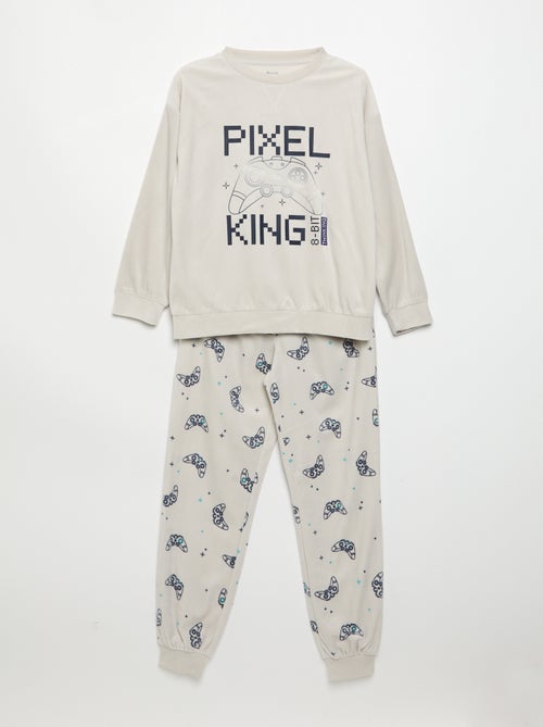 Pyjama en polaire 2 pièces - sweat + pantalon - Kiabi Pyjama en polaire 2 pièces - sweat + pantalon - Kiabi