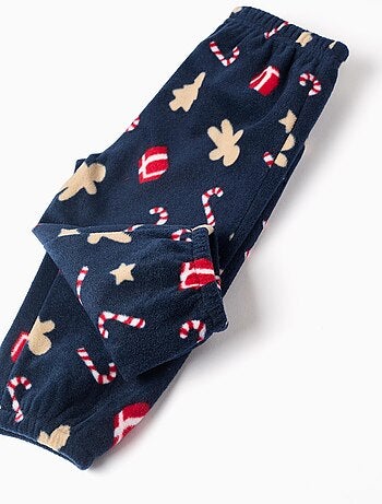 Pyjama en polaire à imprimés de Noël