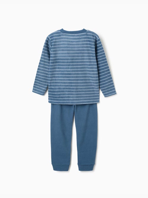 Pyjama en polaire à rayures - Kiabi Pyjama en polaire à rayures - Kiabi