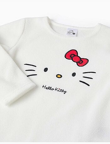 Pyjama en polaire avec broderie hello kitty