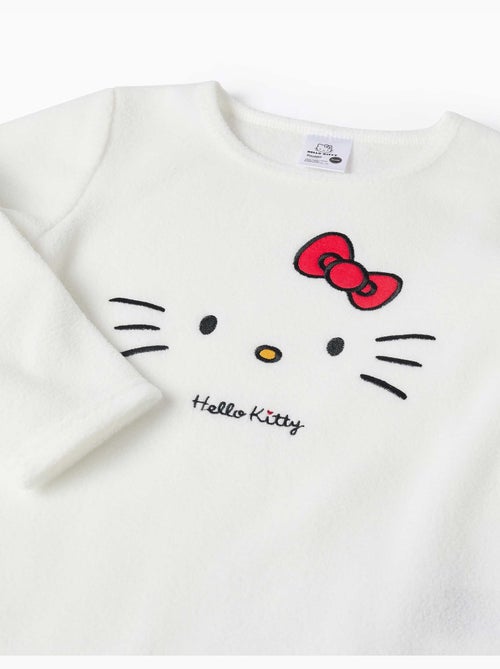 Pyjama en polaire avec broderie hello kitty - Kiabi Pyjama en polaire avec broderie hello kitty - Kiabi