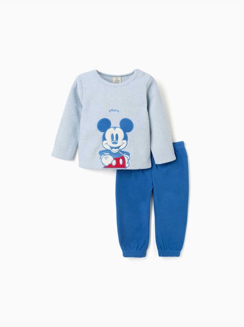 Pyjama en polaire avec broderie mickey - Kiabi Pyjama en polaire avec broderie mickey - Kiabi