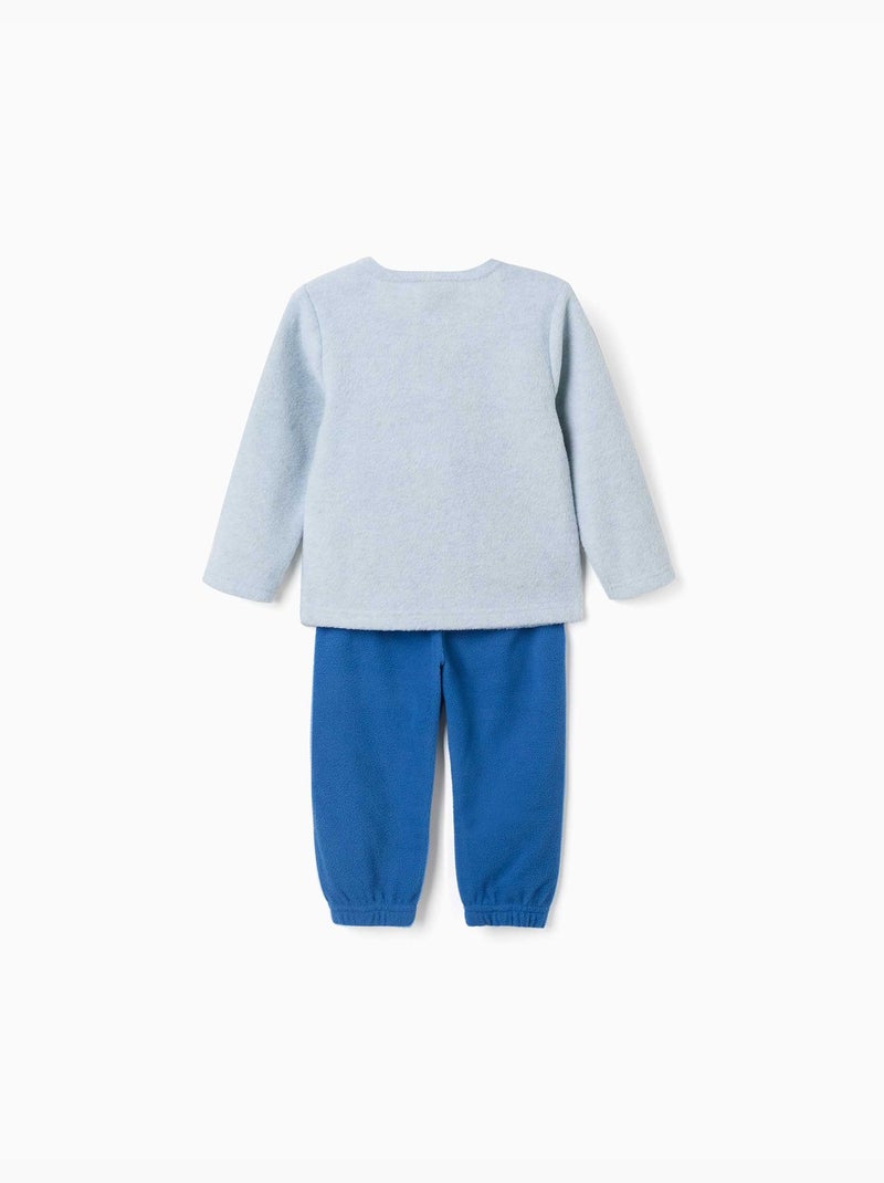 Pyjama en polaire avec broderie mickey Gris clair - Kiabi