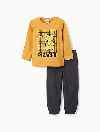 Pyjama en polaire avec broderie pikachu