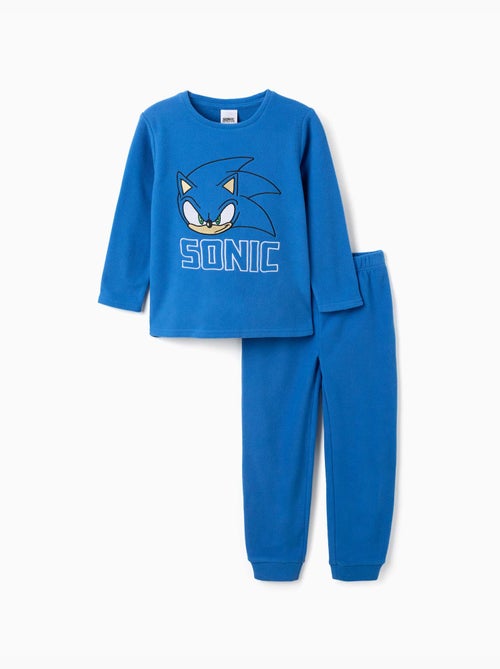 Pyjama en polaire avec broderie sonic - Kiabi