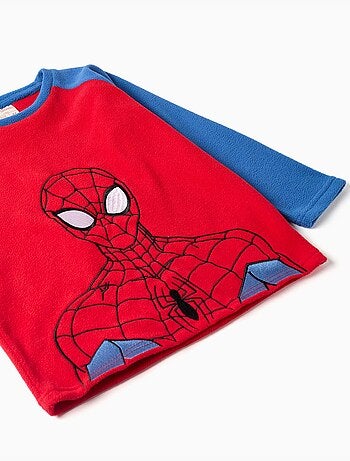 Pyjama en polaire avec broderie spider-man