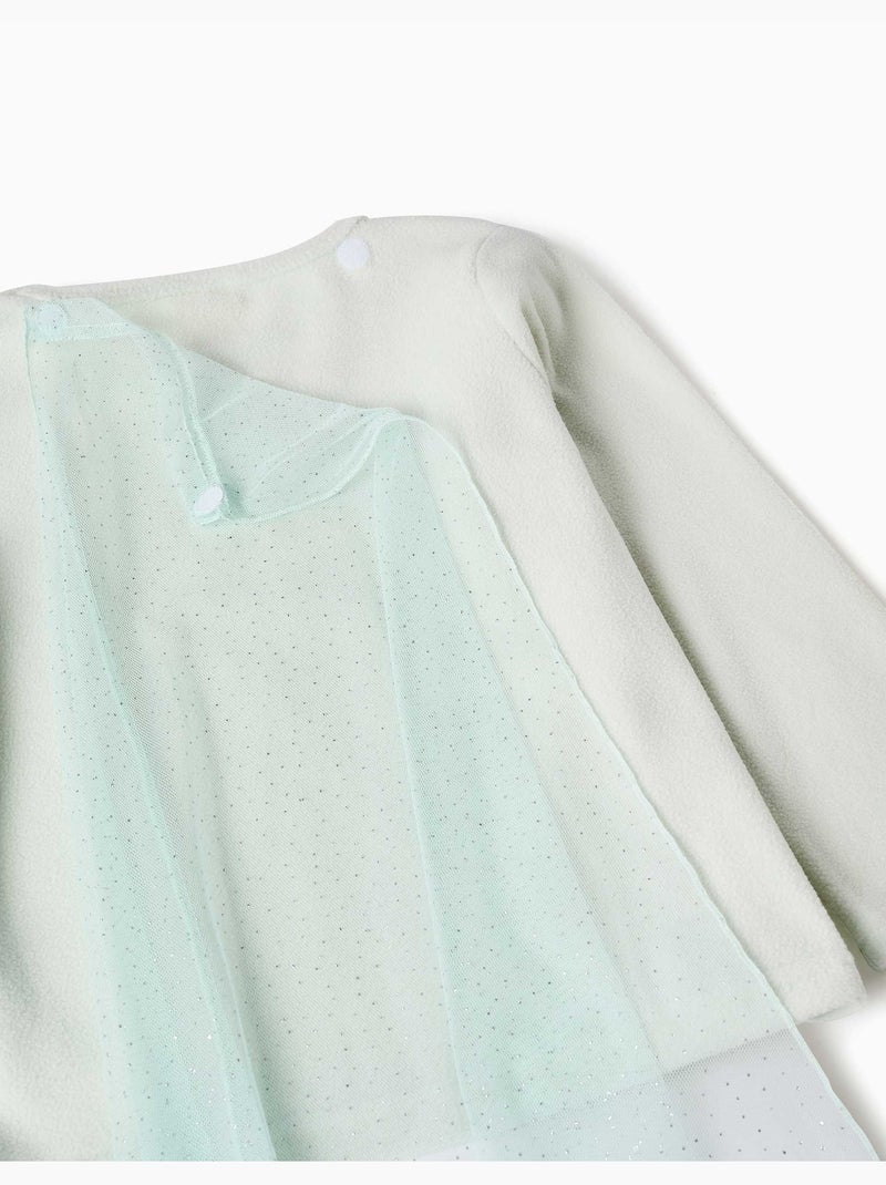 Pyjama en polaire avec elsa et cape Vert - Kiabi