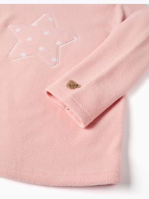 Pyjama en polaire avec étoiles brodées - Kiabi