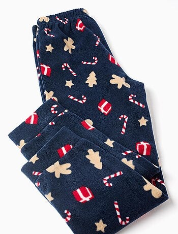 Pyjama en polaire avec imprimés de Noël