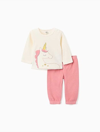 Pyjama en polaire avec licorne