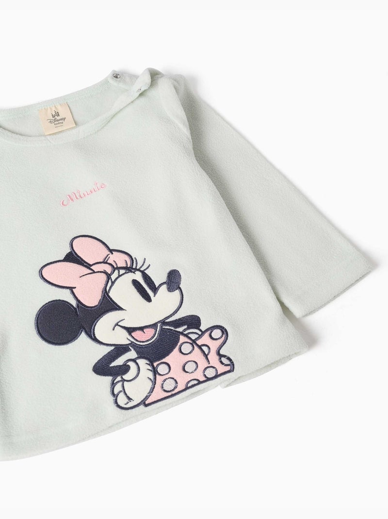 Pyjama en polaire avec minnie Vert - Kiabi