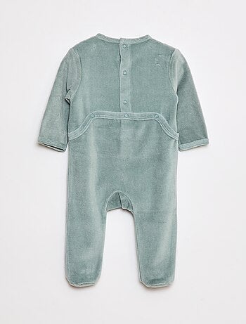 Pyjama en polaire avec pieds et animation devant