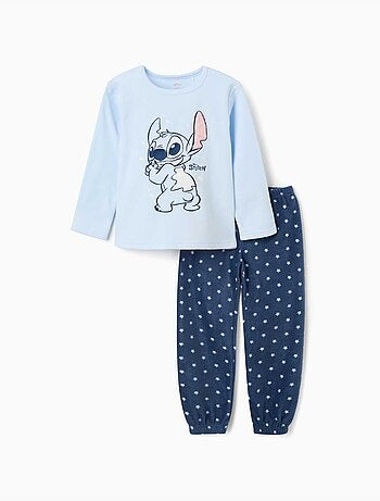 Pyjama en polaire avec stitch brodé