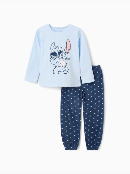 Pyjama en polaire avec stitch brodé - Kiabi