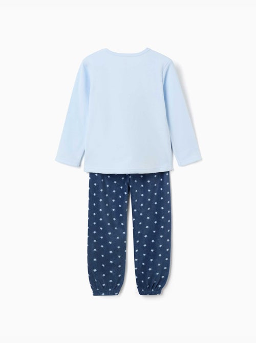 Pyjama en polaire avec stitch brodé - Kiabi