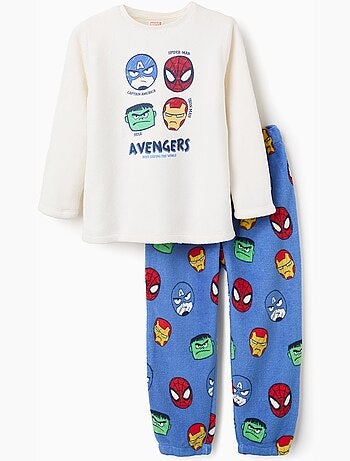 Pyjama en polaire corail à imprimé Avengers