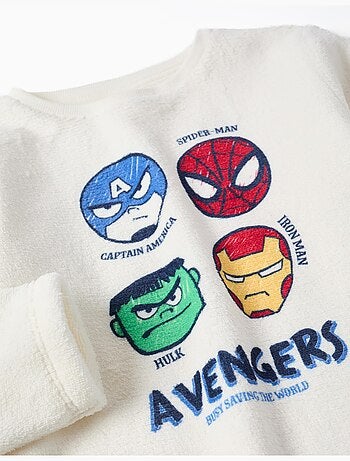 Pyjama en polaire corail à imprimé Avengers