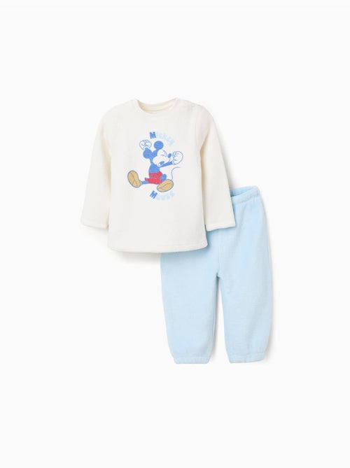 Pyjama en polaire corail avec imprimé Mickey - Kiabi