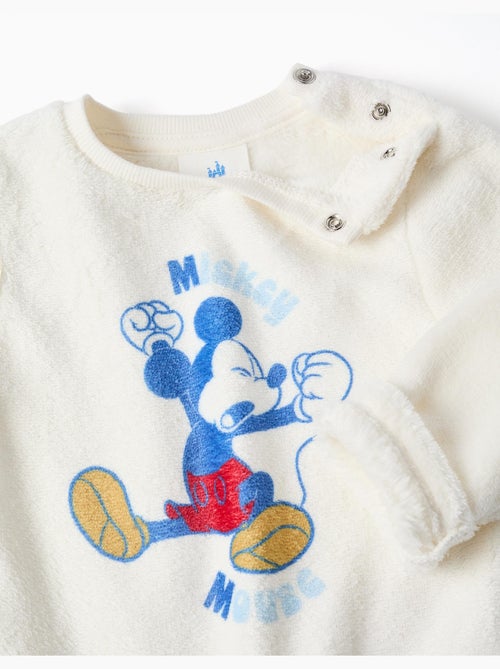 Pyjama en polaire corail avec imprimé Mickey - Kiabi