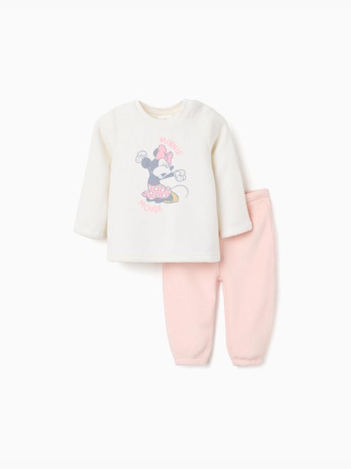 Pyjama en polaire corail avec imprimé Minnie - Kiabi
