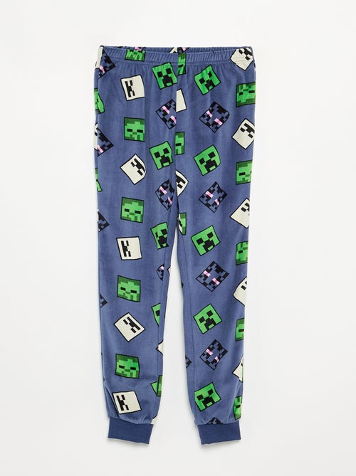 Pyjama en polaire 'Minecraft' 2 pièces - T-shirt à manches longues + pantalon - Kiabi Pyjama en polaire 'Minecraft' 2 pièces - T-shirt à manches longues + pantalon - Kiabi