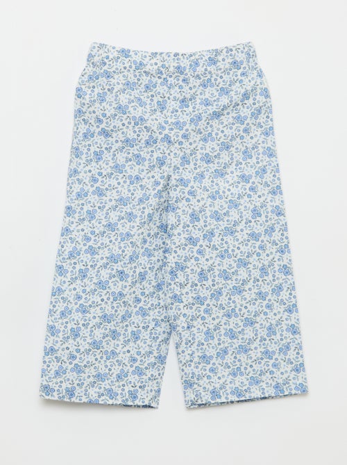 Pyjama en popeline - 2 pièces - Kiabi