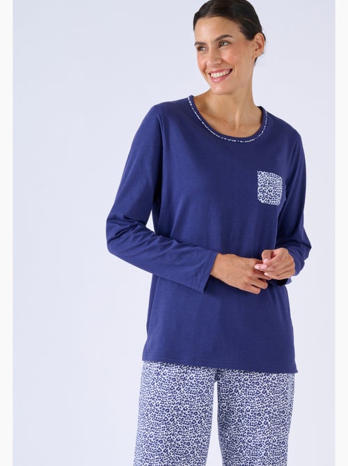 Pyjama en pur coton - Damart - Kiabi